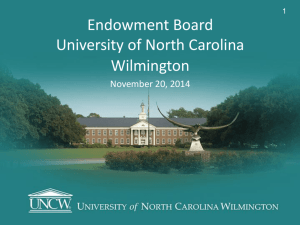 Endowment Board  - University of North Carolina Wilmington