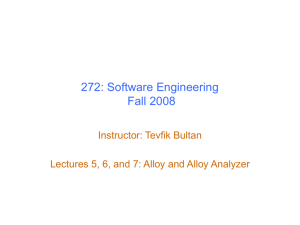 Lectures 5, 6 and 7: Alloy