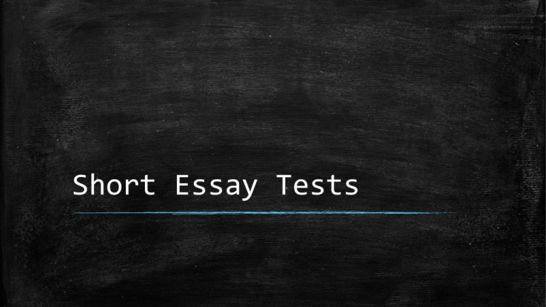 short-answer-essay-ppt