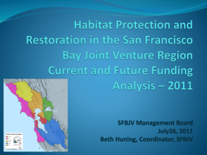 Habitat Protection and Restoration in the San Francisco Bay Joint