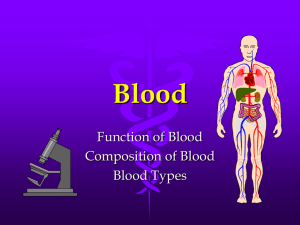 Function of Blood
