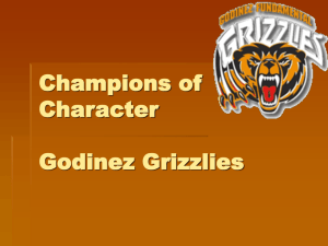 Champions of Character Godinez Grizzlies Respect