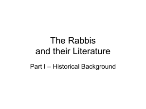 Slides - Rabbinics