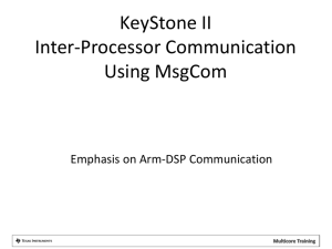 ARM DSP MSGCOM