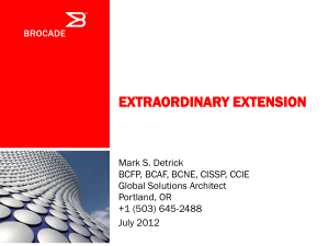 EXTRAORDINARY NETWORKS: THE NEXT GENERATION OF