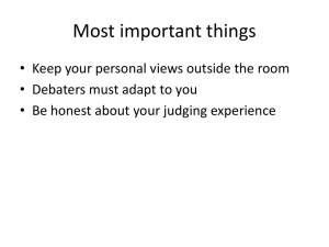 Parent Judge Powerpoint