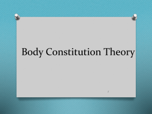 What is Body Constitutions？