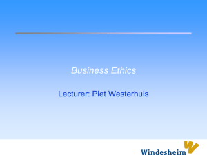 Consumers and Business Ethics - Personal web pages for people of