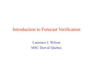 Forecast Verification