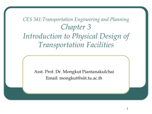 Introduction to Physical Design of Transportation Facilities