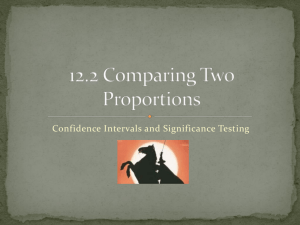 12.2 Comparing Two Proportions