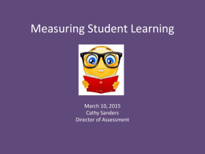 Student Learning Outcome