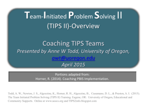 TIPS Coaching Overview
