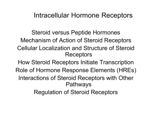 Mechanisms of Hormone Action: Steroid Receptors