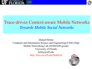Towards Mobile Social Networks - Department of Computer and