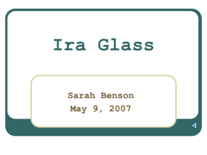 Ira Glass - History of American Journalism