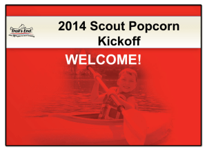 Scout Popcorn Kickoff Presentation
