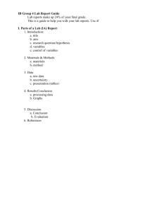 IB Biology Lab Report Guide