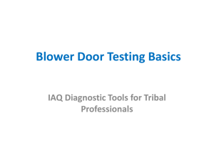 Blower Door Basics