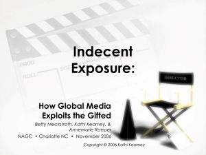 Indecent Exposure - Hoagies' Gifted Education Page