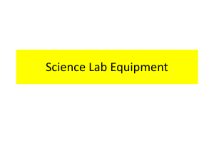 16 Lab Tools and Lab Safety