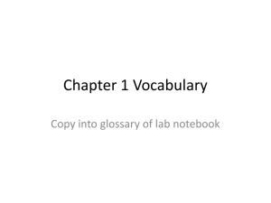 Vocab into glossary(granular, mean, median, mode, histogram)