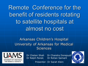 Remote Conference - University of Arkansas for Medical Sciences