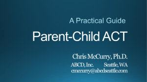Parent-Child ACT - Association for Contextual Behavioral Science