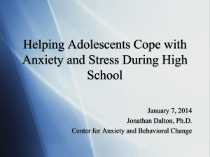 Coping with Anxiety and Stress Presentation 2014