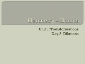 Geometry * Honors