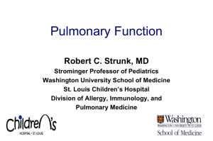 Pulmonary function handout