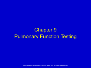 pulmonary fuctioning testing