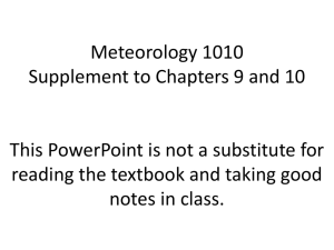 Geography 1700 Supplement to Quiz #3 Extra