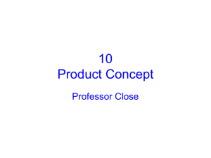 Chapter 10 Product Concepts