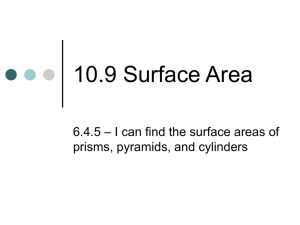 10.9 Surface Area