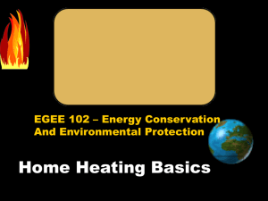Home Heating and Cooling - College of Earth and Mineral Sciences