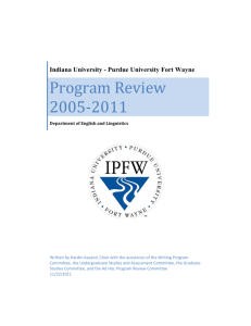 Program Review 2005-2011 - Where can my students do