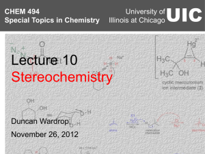 CHEM 494 Lecture 10a - UIC Department of Chemistry