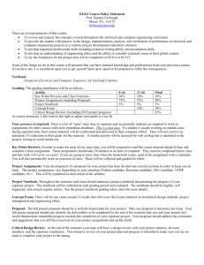 EE464 COURSE POLICY STATEMENT