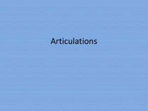 Articulations - Coventry Local Schools