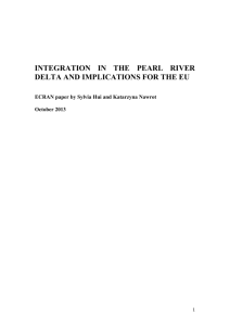 INTEGRATION IN THE PEARL RIVER DELTA AND IMPLICATIONS