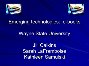 E-books - Kathleen Samulski's E