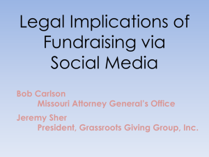 Overview of fundraising laws