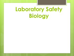 Biology Lab Safety - Madison Public Schools