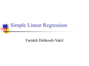 Simple Linear Regression