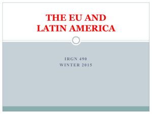 The EU and Latin America
