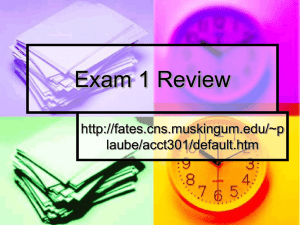 Exam 1 review