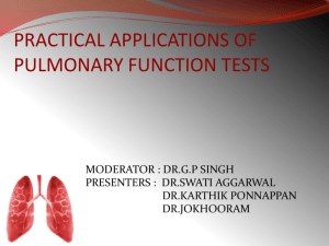 Practical Applications of Pulmonary Function Tests [PPT]