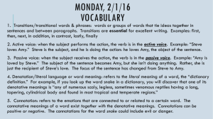 Monday 1/11/16 Write these vocabulary words in your composition
