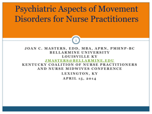 Psychiatric Aspects of Movement Disorders for Nurse